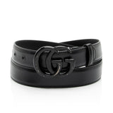 Gucci Leather GG Marmont Monochrome Belt - Size 34 / 85