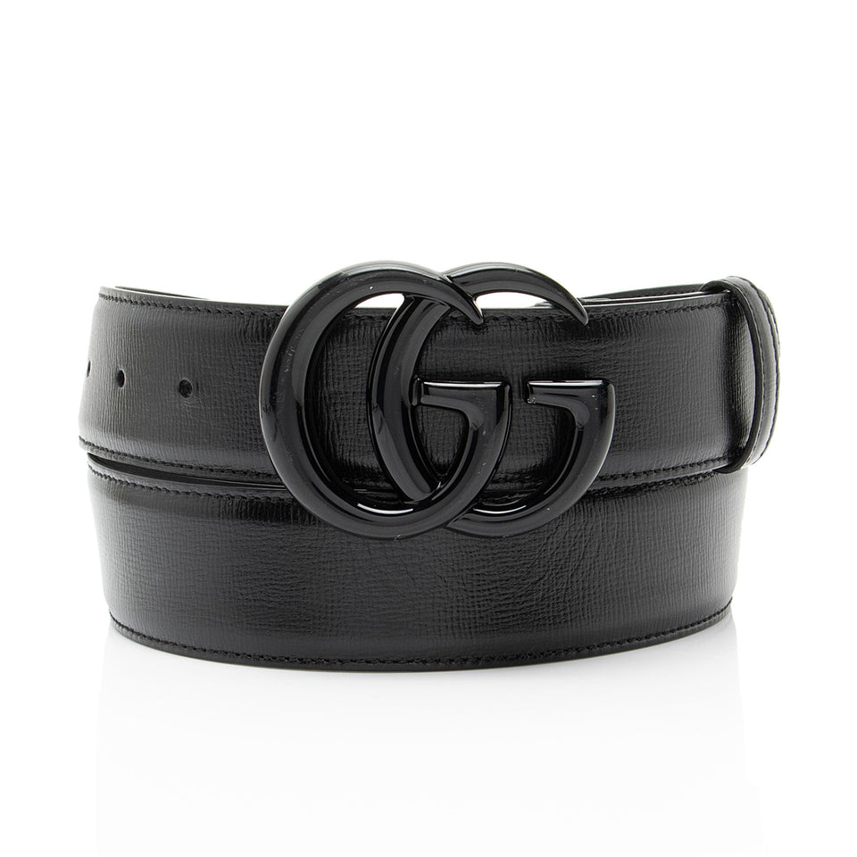 Gucci Leather GG Marmont Monochrome Belt - Size 36 / 90