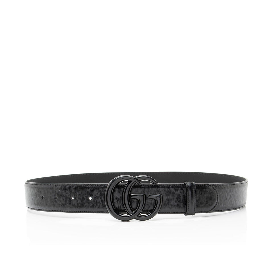 Gucci Leather GG Marmont Monochrome Belt - Size 36 / 90