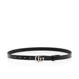 Gucci Leather GG Marmont Slim Belt - Size 34 / 85