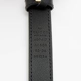 Gucci Leather GG Marmont Slim Belt - Size 34 / 85