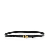 Gucci Leather GG Marmont Slim Belt - Size 38 / 95