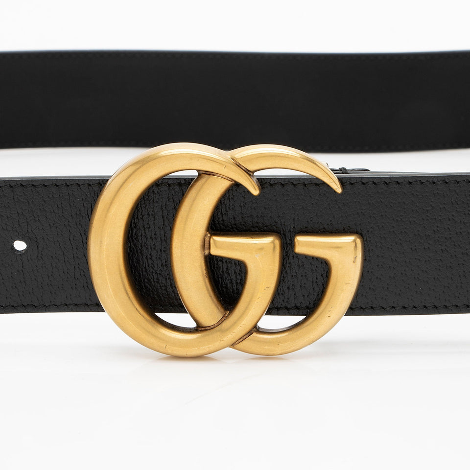 Gucci Leather GG Marmont Belt - Size 44 / 110