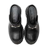 Gucci Leather Horsebit Loafer Mules - Size 9.5 / 39.5