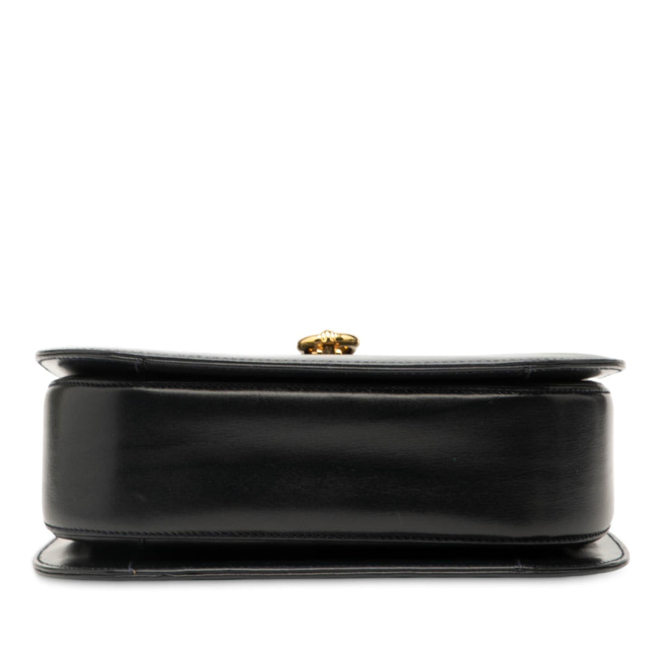 Gucci Leather Horsebit Top Handle Bag