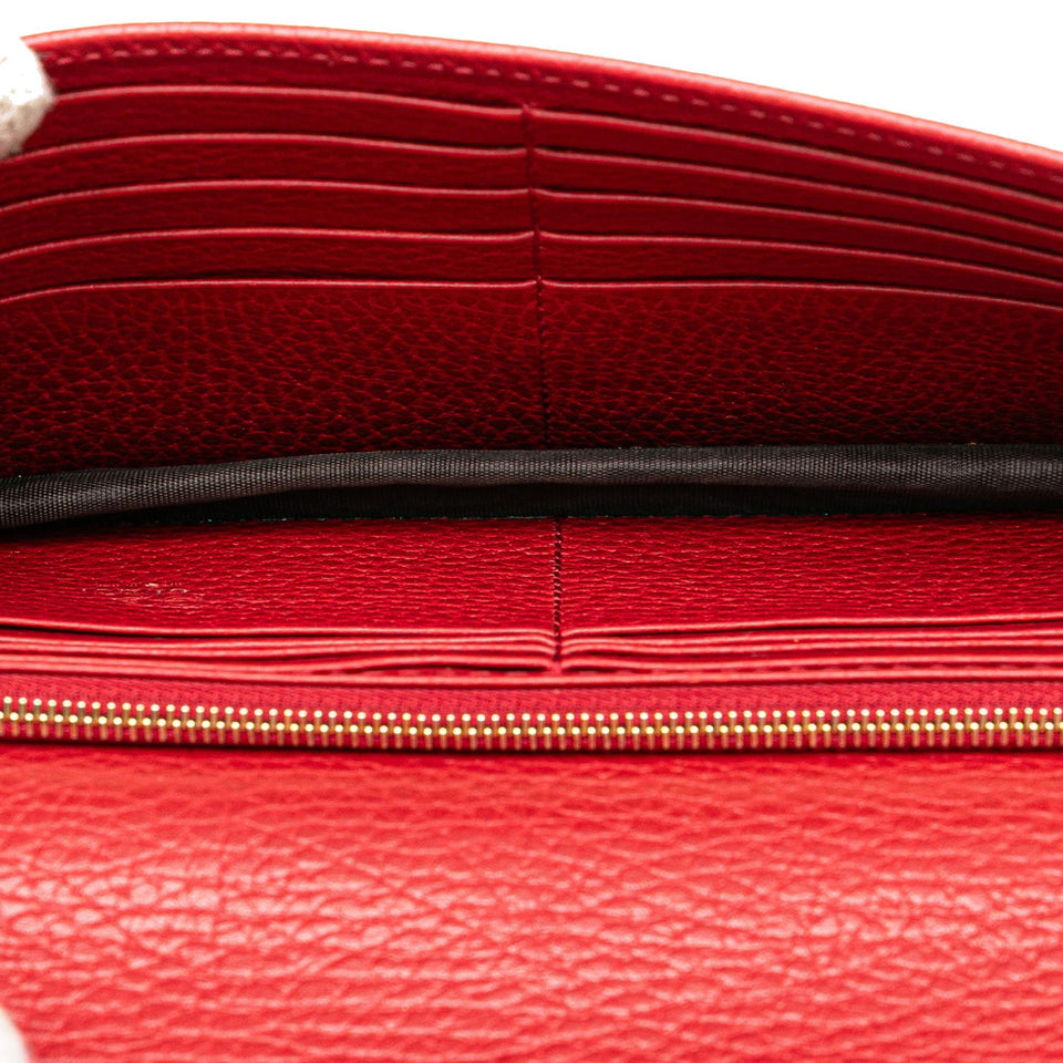 Gucci Leather Interlocking G Dollar Wallet on Chain