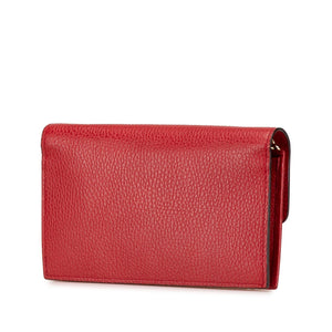 Gucci Leather Interlocking G Dollar Wallet on Chain