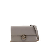 Gucci Leather Interlocking G Dollar Wallet on Chain