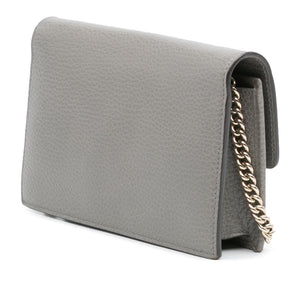 Gucci Leather Interlocking G Dollar Wallet on Chain