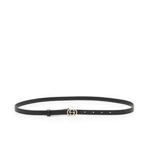 Gucci Leather Interlocking G Slim Belt - Size 38 / 95