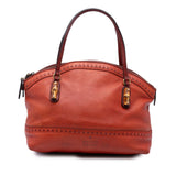 Gucci Leather Laidback Crafty Handbag