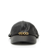 Gucci Leather Logo Baseball Hat - Size S