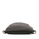 Gucci Leather Logo Drawstring Backpack