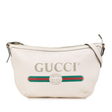 Gucci Leather Logo Half Moon Crossbody