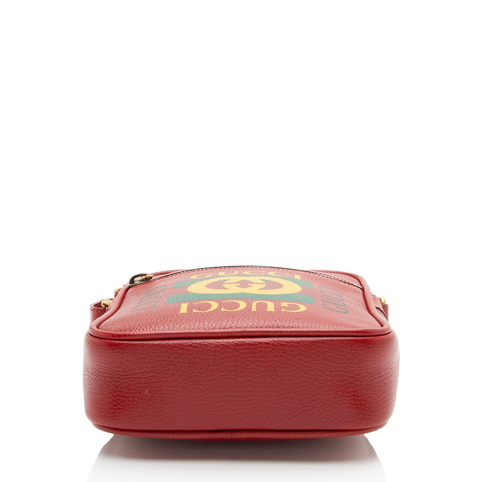 Gucci Leather Logo Messenger