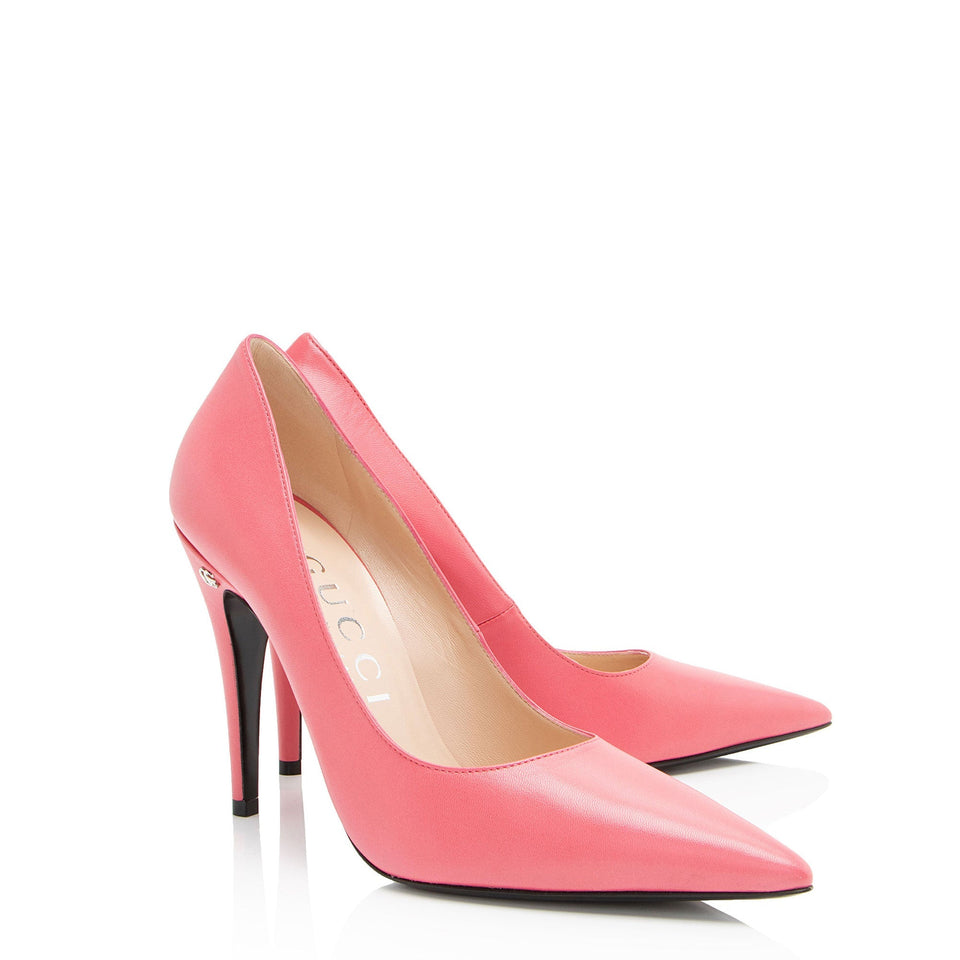 Gucci Leather Malaga Kid Anita Pumps - Size 9 / 39