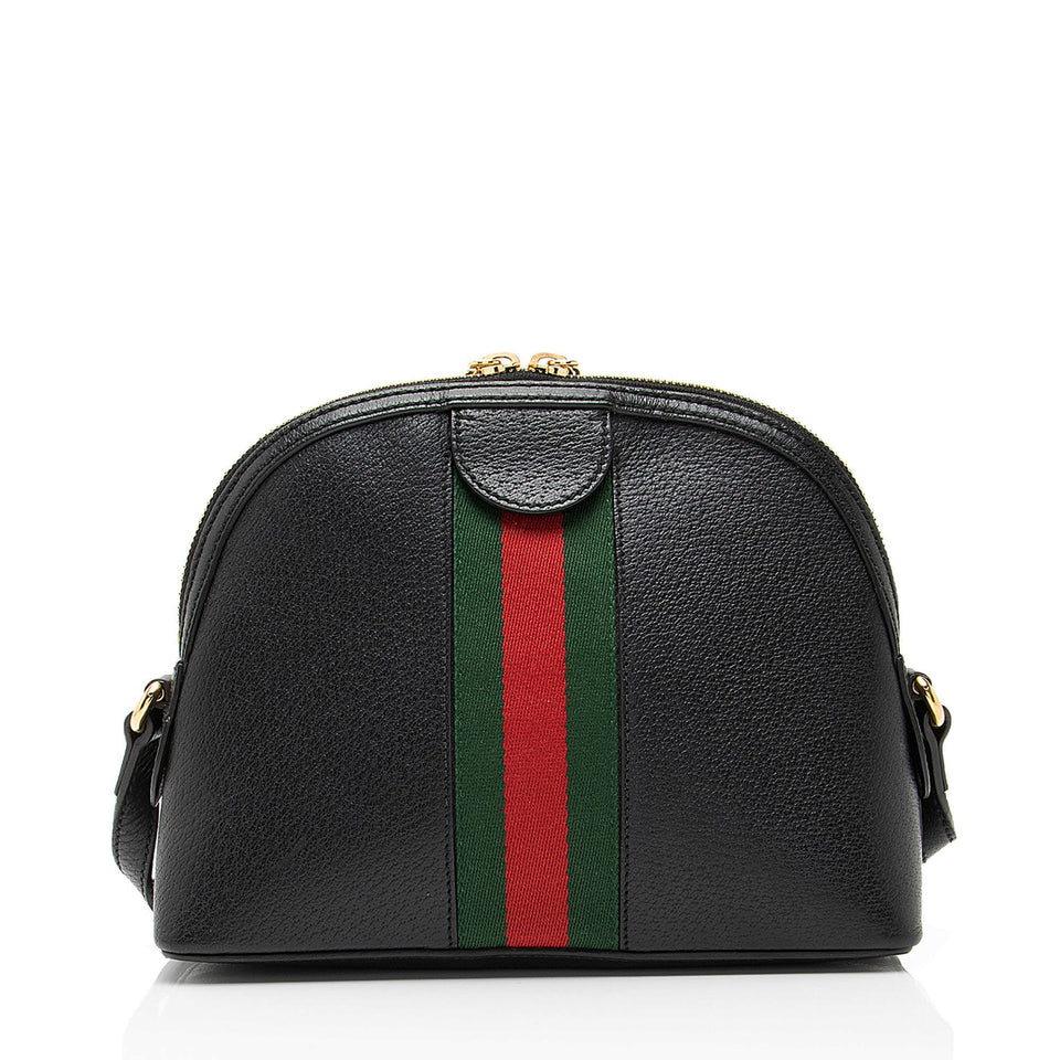 Gucci Leather Ophidia Dome Small Shoulder Bag