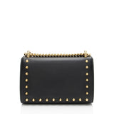 Gucci Leather Pearl Stud Padlock Small Shoulder Bag
