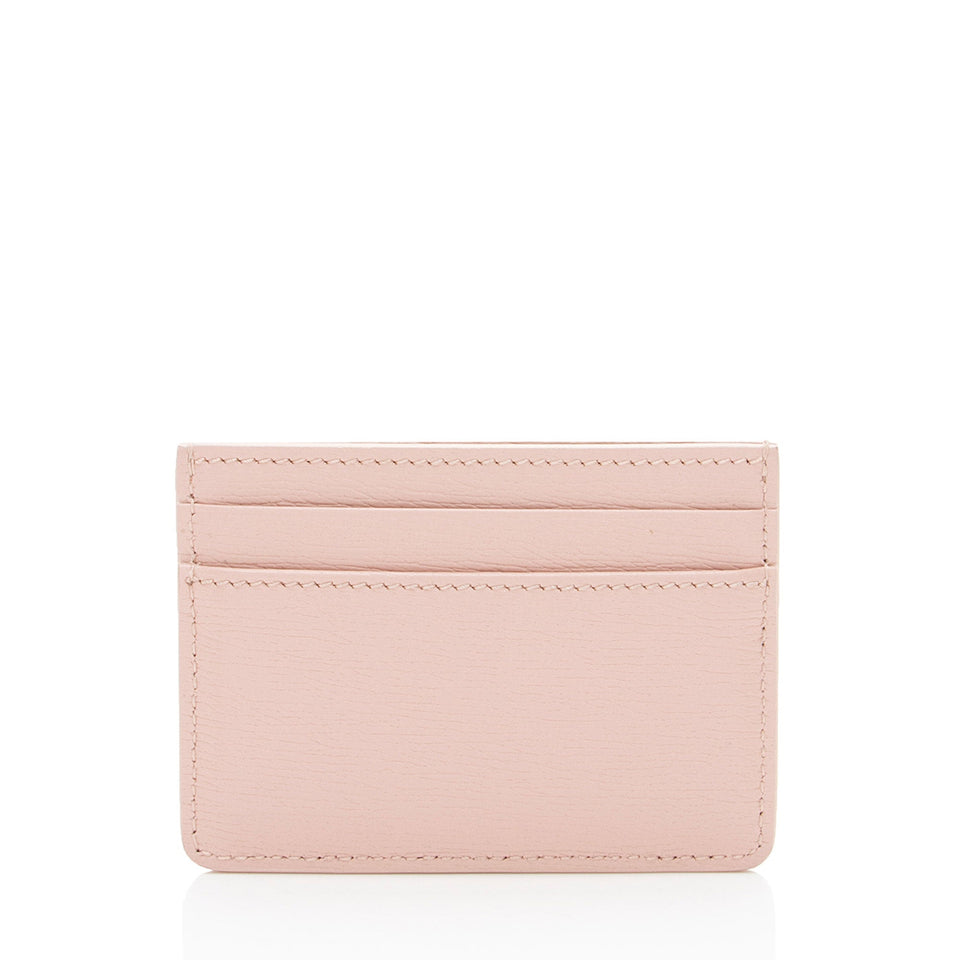 Gucci Leather Script Card Case