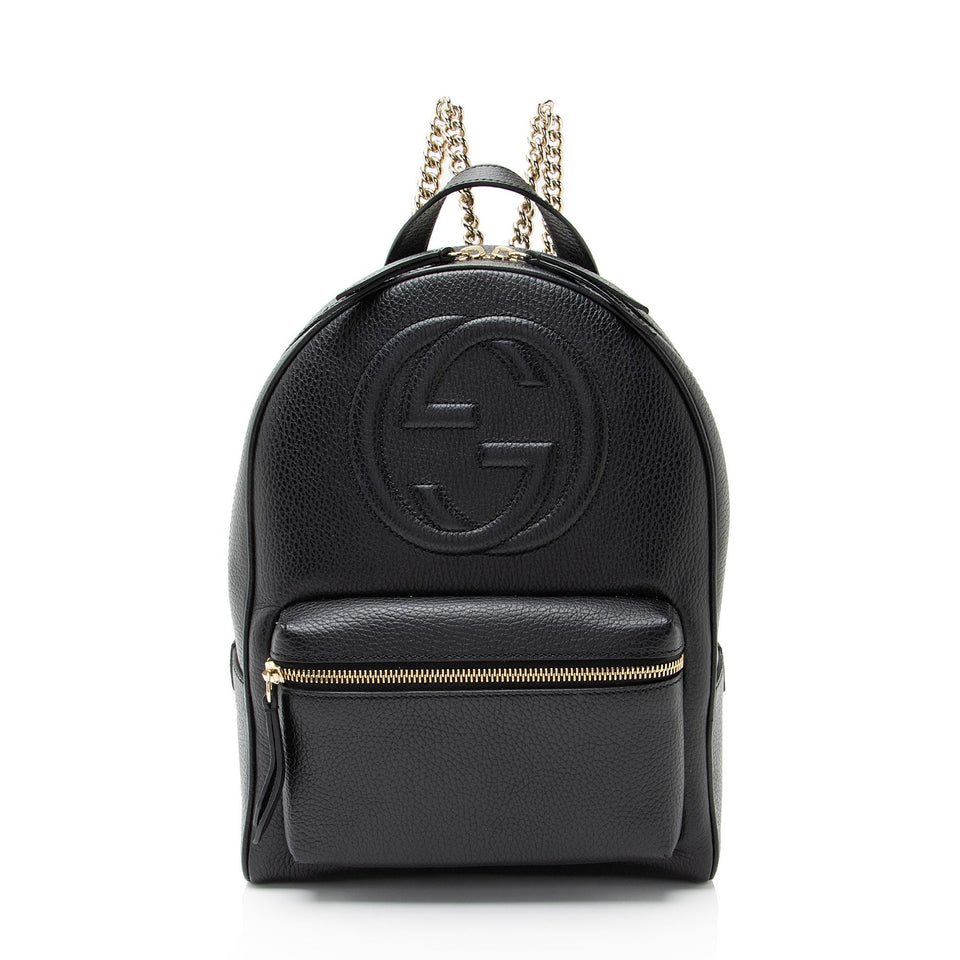 Gucci Leather Soho Chain Backpack