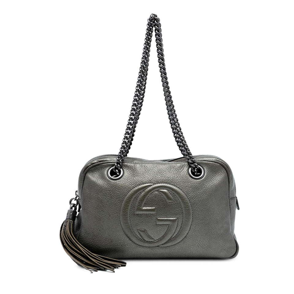 Gucci Leather Soho Chain Zip Shoulder Bag