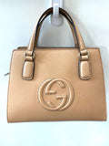 Gucci SOHO CONVERTIBLE TOP HANDLE LEATHER BAG