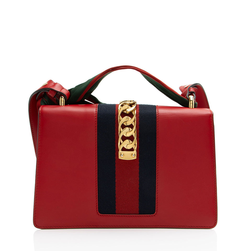 Gucci Leather Sylvie Small Shoulder Bag