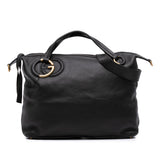 Gucci Leather Twill Satchel