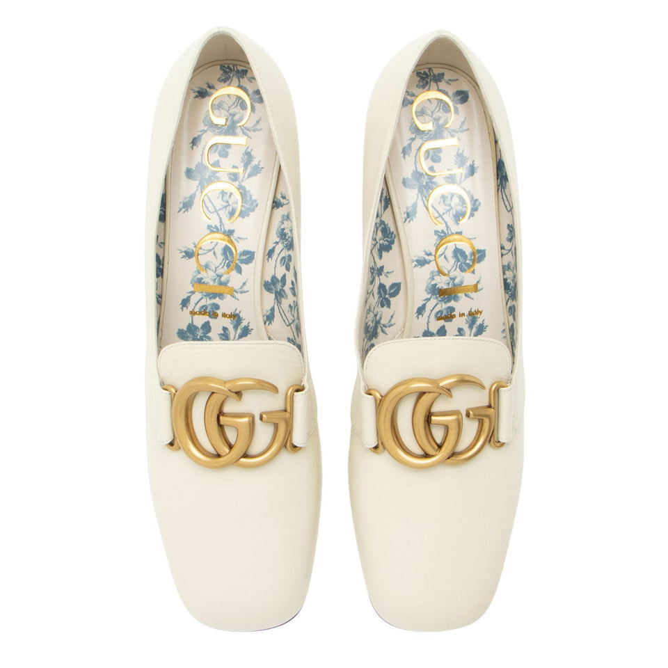 Gucci Leather Victoire GG Pumps - Size 10.5 / 40.5