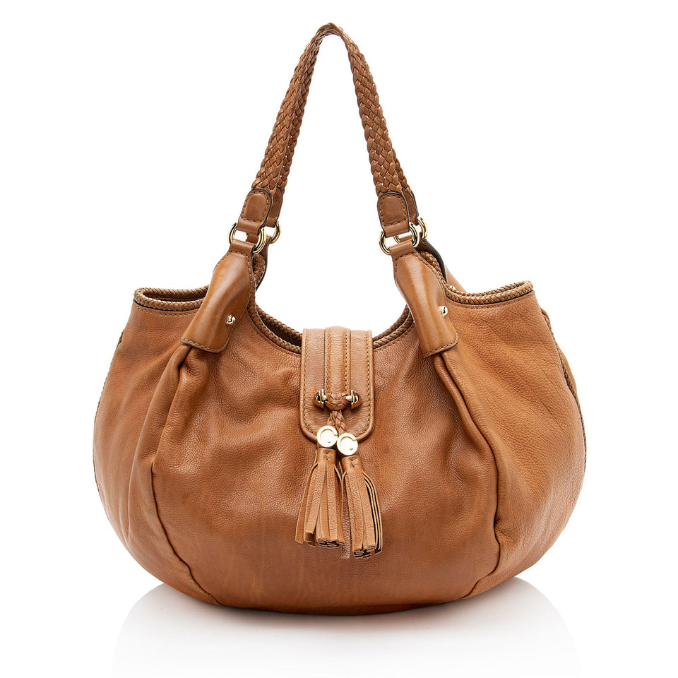 Gucci Vintage Leather Marrakech Medium Shoulder Bag