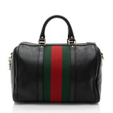 Gucci Leather Vintage Web Joy Medium Boston Bag