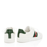 Gucci Leather Web Ace Sneakers - Size 8.5 / 38.5