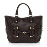 Gucci Leather Web Heritage Horsebit Tote