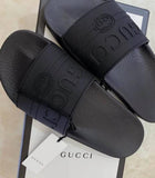 Gucci Logo Rubber Slide Sandal