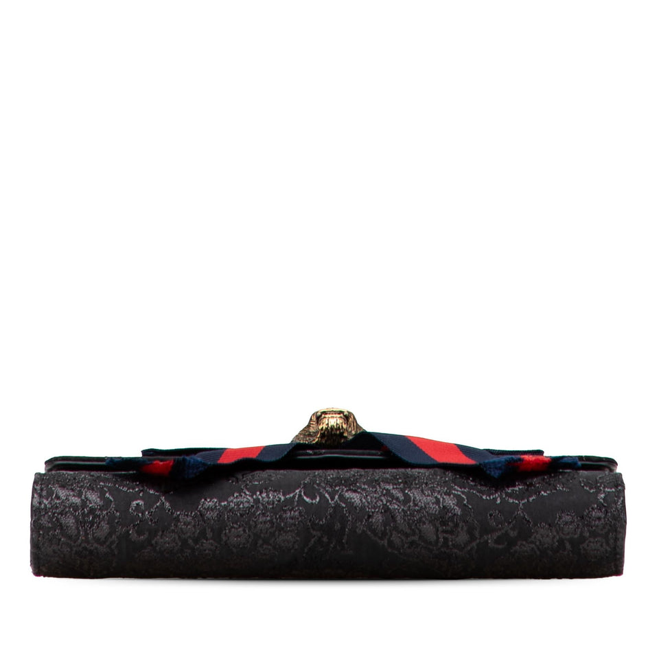 Gucci Lurex Brocade Animalier Broadway Clutch