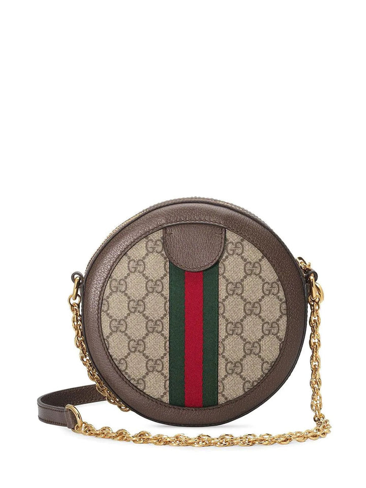 Gucci MINI OPHIDIA GG SUPREME ROUND BAG