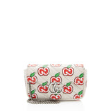 Gucci Matelasse Leather Apple GG Marmont Mini Flap Bag