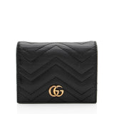 Gucci Matelasse Leather GG Marmont Card Wallet