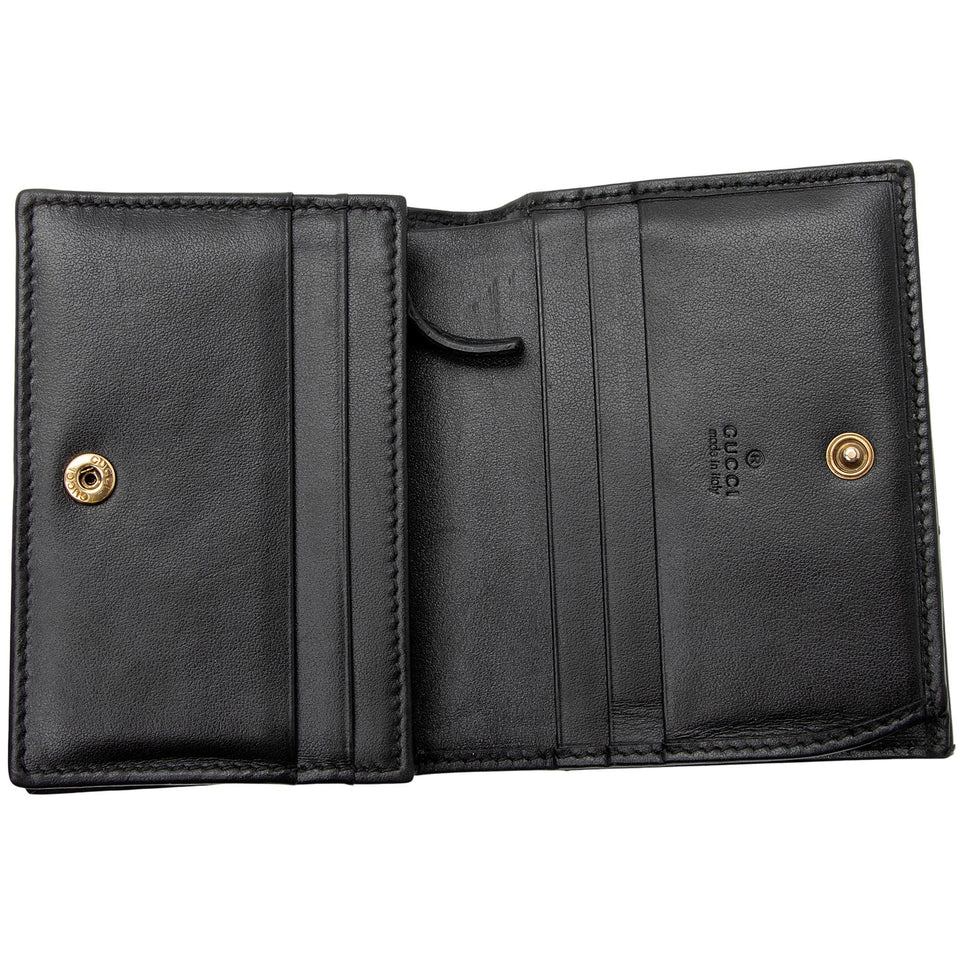 Gucci Matelasse Leather GG Marmont Card Wallet