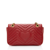 Gucci Matelasse Leather GG Marmont Medium Flap Bag