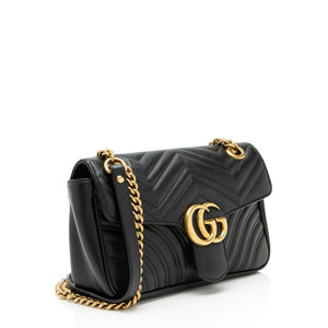 Gucci Matelasse Leather GG Marmont Medium Flap Bag