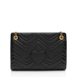 Gucci Matelasse Leather GG Marmont Medium Slim Open Shoulder Bag