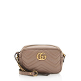 Gucci Matelasse Leather GG Marmont Mini Camera Bag