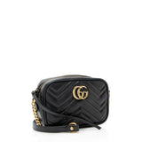 Gucci Matelasse Leather GG Marmont Mini Camera Bag