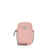 Gucci Matelasse Leather GG Marmont Mini Crossbody