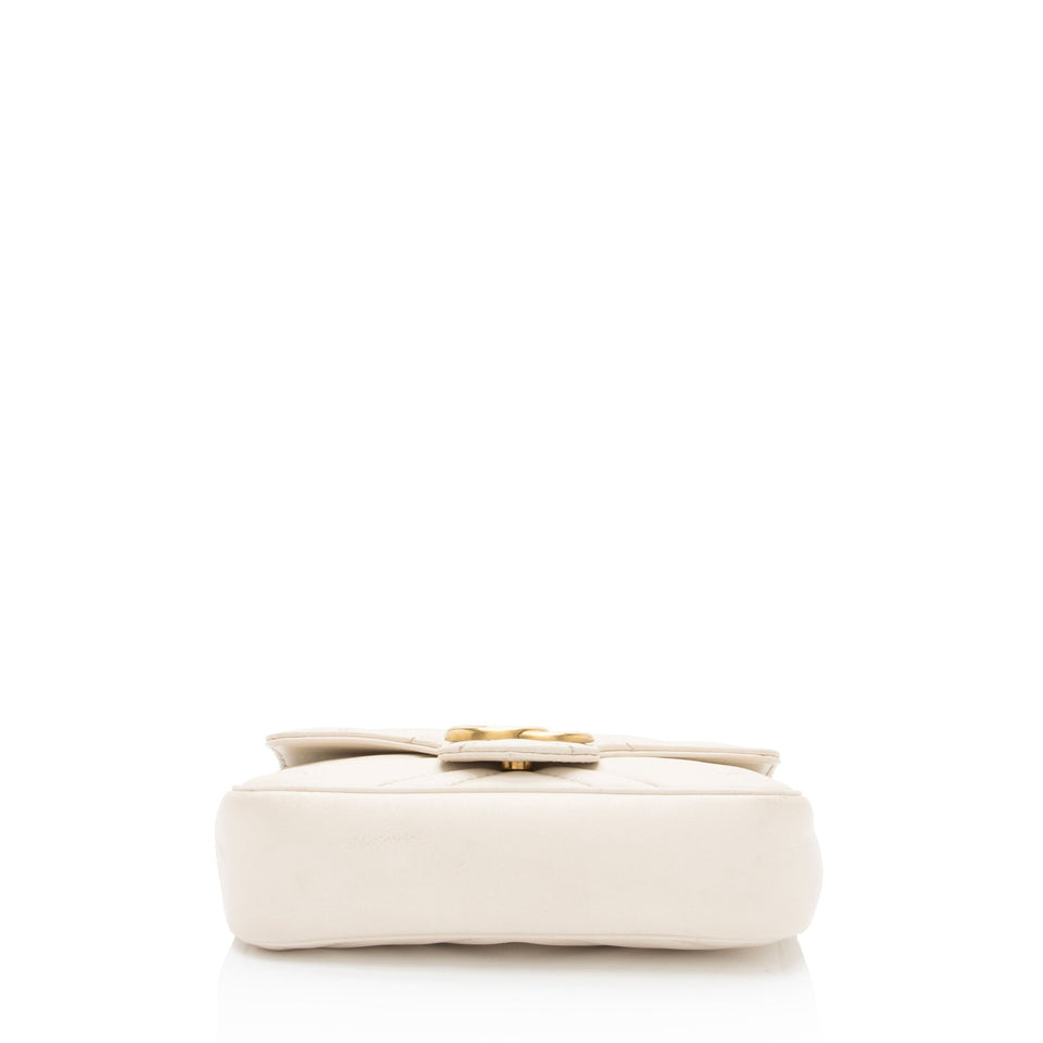 Gucci Matelasse Leather GG Marmont Mini Flap Bag