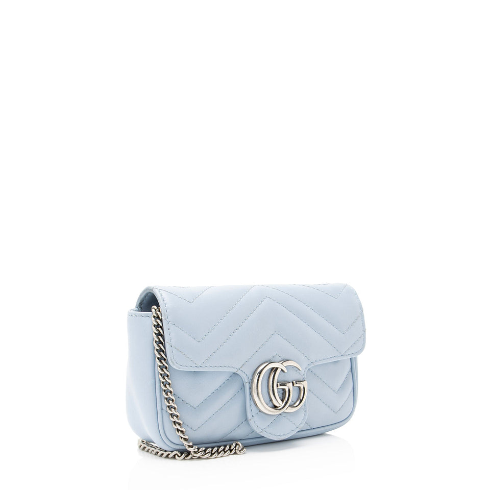 Gucci Matelasse Leather GG Marmont Mini Flap Bag