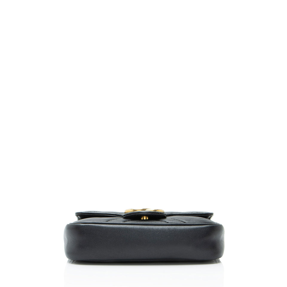 Gucci Matelasse Leather GG Marmont Mini Flap Bag
