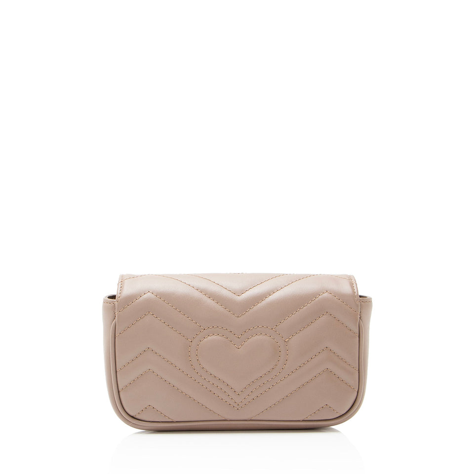 Gucci Matelasse Leather GG Marmont Mini Flap Bag