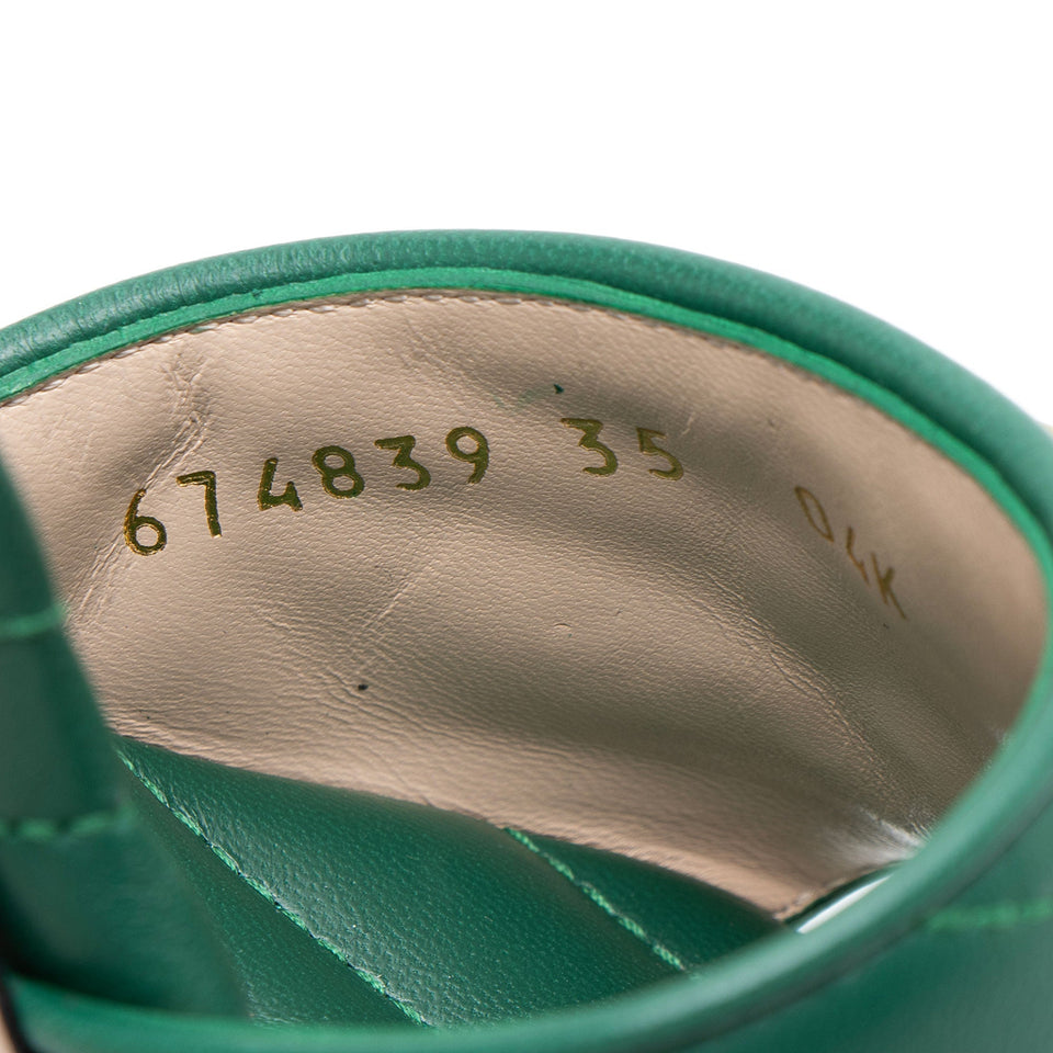 Gucci Matelasse Leather GG Marmont Slides - Size 5 / 35